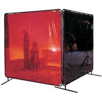 Welding Screen and Frame, Olive, 6' x 6' Helyx Safety & Industrial Supplies