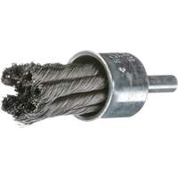 Brosses mont&eacute;es &agrave; fils nou&eacute;s, 1" dia., dia. Des fils 0,02", Tige 1/4" Helyx Safety & Industrial Supplies