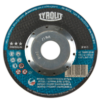 Premium 2 In 1 Thincut Cut-Off Wheel, 4-1/2" x 0.045", 7/8" Arbor, Type 27, Aluminum Oxide, 13300 RPM Helyx Safety & Industrial Supplies