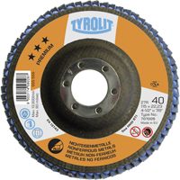 Disque &agrave; lamelles en aluminium 4-1/2", 4-1/2" x 7/8", Type 29, Grain 40, C&eacute;ramique Helyx Safety & Industrial Supplies