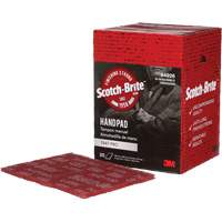 Tampons manuels Scotch-Brite 7447, Oxyde d'aluminium, 9" x 6", Grain Tr&egrave;s fin Helyx Safety & Industrial Supplies