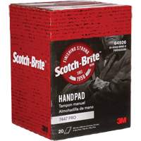 Tampons manuels Scotch-Brite 7447, Oxyde d'aluminium, 9" x 6", Grain Tr&egrave;s fin Helyx Safety & Industrial Supplies