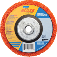Disque &agrave; moyeu d&eacute;port&eacute; 4-1/2" non tiss&eacute; Blaze Rapid Strip, 4-1/2" dia., Grain Cors&eacute; Helyx Safety & Industrial Supplies