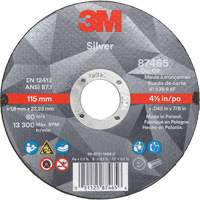 Meule &agrave; tronçonner Silver, 4-1/2" x 0,045", Arbre de 7/8", Type 1, C&eacute;ramique, 13 300 Tr/min Helyx Safety & Industrial Supplies