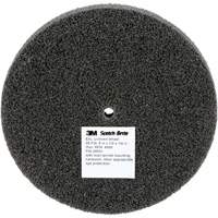 Meule unitaris&eacute;e EXL Scotch-Brite, 5" x 1/2", Arbre de 1/4", Grain de Fin, Carbure de silicium Helyx Safety & Industrial Supplies