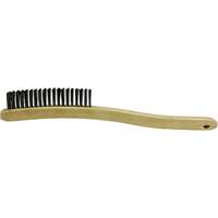 Brosse de nettoyage, Acier inoxydable, 3 x 19 rangs de fils, Longueur 13-11/16" Helyx Safety & Industrial Supplies