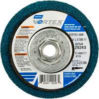 Meule abrasive non tiss&eacute;e &agrave; moyeu d&eacute;port&eacute; Vortez Rapid Blend, 4-1/2" dia., Grain 100-120, Oxyde d'aluminium Helyx Safety & Industrial Supplies