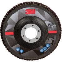 Disque &agrave; lamelles &agrave; changement rapide 769F, 5" x 7/8", Type 27, Grain 40+, C&eacute;ramique Helyx Safety & Industrial Supplies