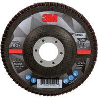 Disque &agrave; lamelles &agrave; changement rapide 769F, 4-1/2" x 7/8", Type 27, Grain 80+, C&eacute;ramique Helyx Safety & Industrial Supplies