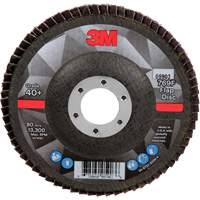 Disque &agrave; lamelles &agrave; changement rapide 769F, 4-1/2" x 7/8", Type 27, Grain 40+, C&eacute;ramique Helyx Safety & Industrial Supplies