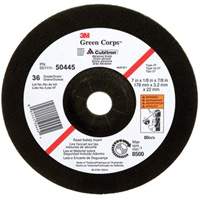 Green Corps Depressed Centre Wheel, 7" x 1/8", 7/8" Arbor, Ceramic, Type 27 Helyx Safety & Industrial Supplies