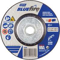 Meule XXL BlueFire, 4-1/2" x 1/4", Arbre 5/8", C&eacute;ramique d'alumine, Type 27 Helyx Safety & Industrial Supplies