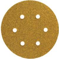 Disque de ponçage en papier autoagrippant avec aspiration Gold Reserve A296, dia 5", Grain P220/Fin, Oxyde d'aluminium, Poids C Helyx Safety & Industrial Supplies