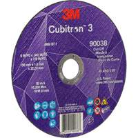 Meule &agrave; tronçonner Cubitron 3, 6" x 0,045", Type T27, C&eacute;ramique, 10 200 Tr/min Helyx Safety & Industrial Supplies