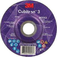 Meule &agrave; tronçonner Cubitron 3, 4-1/2" x 0,04", Arbre de 7/8", Type T27, C&eacute;ramique, 13 300 Tr/min Helyx Safety & Industrial Supplies