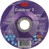 Meule &agrave; tronçonner Cubitron 3, 4-1/2" x 0,045", Arbre de 7/8", Type T27, C&eacute;ramique, 13 300 Tr/min Helyx Safety & Industrial Supplies