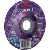 Meule &agrave; tronçonner Cubitron 3, 4-1/2" x 0,045", Arbre de 7/8", Type T27, C&eacute;ramique, 13 300 Tr/min Helyx Safety & Industrial Supplies