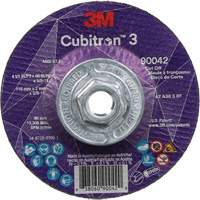 Cubitron 3 Cut-Off Wheel, 4-1/2" x 0.09", 5/8"-11 Arbor, Type T27, Ceramic, 13300 RPM Helyx Safety & Industrial Supplies