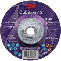 Meule &agrave; tronçonner Cubitron 3, 4-1/2" x 0,045", Arbre de 5/8"-11, Type T27, C&eacute;ramique, 13 300 Tr/min Helyx Safety & Industrial Supplies