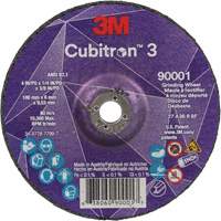 Meule a moyeu d&eacute;port&eacute; Cubitron 3, 4" x 1/4", Arbre 3/8", C&eacute;ramique, Type T27 Helyx Safety & Industrial Supplies
