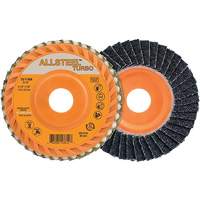 ALLSTEEL Turbo Flap Disc, 4-1/2" x 5/8"-11, 40 Grit, Zirconia Alumina Helyx Safety & Industrial Supplies