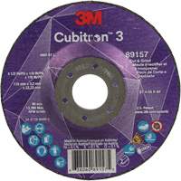 Cubitron 3 Cut and Grind Wheel, 4-1/2" x 1/8", 7/8" Arbor, Type 27, 36 Grit, Ceramic Helyx Safety & Industrial Supplies