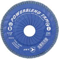 Disque &agrave; lamelles ajustables TRM Powerblend, 4-1/2" x 7/8", Type 29, Grain Z40, Zirconium Helyx Safety & Industrial Supplies