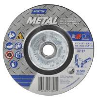 Disque de meulage et tronçonnage m&eacute;tallique, 4-1/2" x 1/8", Arbre de 5/8"-11, Type 27, Oxyde d'aluminium Helyx Safety & Industrial Supplies