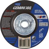 Meule XXL Gemini, 4-1/2" x 1/4", Arbre 5/8"-11, Oxyde d'aluminium, Type 27 Helyx Safety & Industrial Supplies