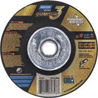 Meule Quantum3 SG, 4-1/2" x 1/4", Arbre 5/8"-11, C&eacute;ramique d'alumine, Type 27 Helyx Safety & Industrial Supplies