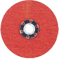 Disque de verrouillage en fibres avec fixation Speed-Change, 4-1/2" dia., Grain 24, C&eacute;ramique d'alumine Helyx Safety & Industrial Supplies