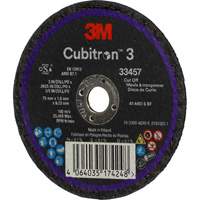 Cubitron 3 Cut-Off Wheel, 3" x 0.063", 3/8" Arbor, Ceramic Helyx Safety & Industrial Supplies