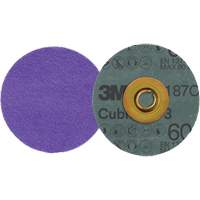 Disque en fibre Roloc Cubitron 3, 3" dia., Grain 60+, C&eacute;ramique Helyx Safety & Industrial Supplies