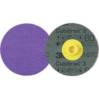 Disque en fibre Roloc Cubitron 3, 4" dia., Grain 80+, C&eacute;ramique Helyx Safety & Industrial Supplies