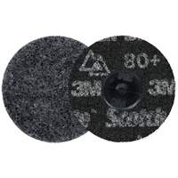 Meule robuste pour le conditionnement de pr&eacute;cision des surfaces Scotch-Brite Roloc, HD-DR, 3" dia., Grain 80+, C&eacute;ramique Helyx Safety & Industrial Supplies