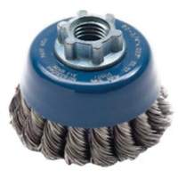 Brosse-boisseau &agrave; fils nou&eacute;s, 2-3/4" dia. x 5/8"-11 arbre Helyx Safety & Industrial Supplies