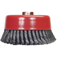 Brosse-boisseau &agrave; fils nou&eacute;s, 6" dia. x 5/8"-11 arbre Helyx Safety & Industrial Supplies