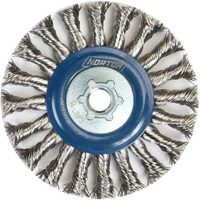Roue compl&egrave;te de c&acirc;ble de torsion, Dia. 4", Fils 0,02", Arbre 5/8"-11, Acier inoxydable Helyx Safety & Industrial Supplies