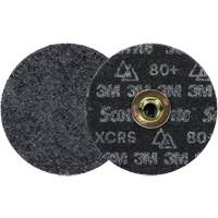 Meule &agrave; changement rapide Scotch-Brite &agrave; usage intensif pour le conditionnement de surface de pr&eacute;cision, HD- DN, 5" dia., Grain 80+, C&eacute;ramique Helyx Safety & Industrial Supplies