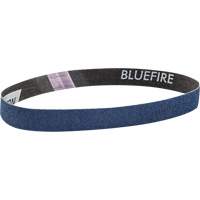 Courroie abrasive en tissu Bluefire, 3/4" la x 18" lo, Alumine de zirconium, Grain 120 Helyx Safety & Industrial Supplies