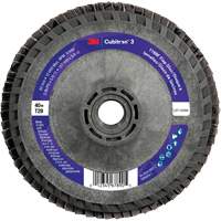 Disque &agrave; lamelles conique 1169F Cubitron 3 &agrave; changement rapide, 5" x 5/8"-11, Type T29, Grain 40+, C&eacute;ramique Helyx Safety & Industrial Supplies