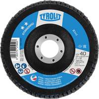 Disque &agrave; lamelles 2-en-1 standard ZA 40 - B425, 5" x 7/8", Type 27A, Grain 40, Alumine de zirconium Helyx Safety & Industrial Supplies
