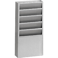 Pr&eacute;sentoirs, Stationnaire, 5 fentes, Acier, 9-3/4" la x 4-1/8" p x 21" h Helyx Safety & Industrial Supplies