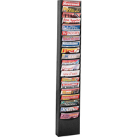 Pr&eacute;sentoirs, Stationnaire, 20 fentes, Acier, 13-1/8" la x 4-1/8" p x 58 1/2" h Helyx Safety & Industrial Supplies