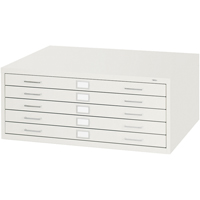 Steel Plan Files-5 Drawer, 5 Drawers, 40-3/8" W x 29-3/8" D x 16-1/2" H Helyx Safety & Industrial Supplies
