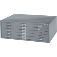 Steel Plan Files, 5 Drawers, 40-3/8" W x 29-3/8" D x 16-1/2" H Helyx Safety & Industrial Supplies