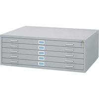 Steel Plan Files, 5 Drawers, 46-3/8" W x 35-3/8" D x 16-1/2" H Helyx Safety & Industrial Supplies