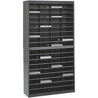 Casiers pour documentation &agrave; service intensif, Stationnaire, 72 fentes, Acier, 37-1/2" la x 12-3/4" p x 71" h Helyx Safety & Industrial Supplies