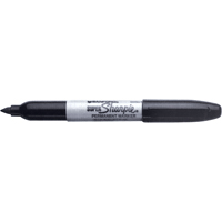 Marqueurs permanents - Super, Noir, Pointe Fin Helyx Safety & Industrial Supplies