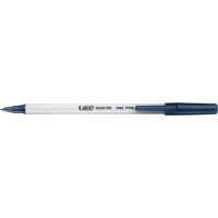 Stylo &agrave; bille Bic Round Stic, Bleu, 1 mm Helyx Safety & Industrial Supplies